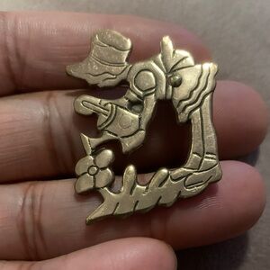 Vintage Copper Brooch